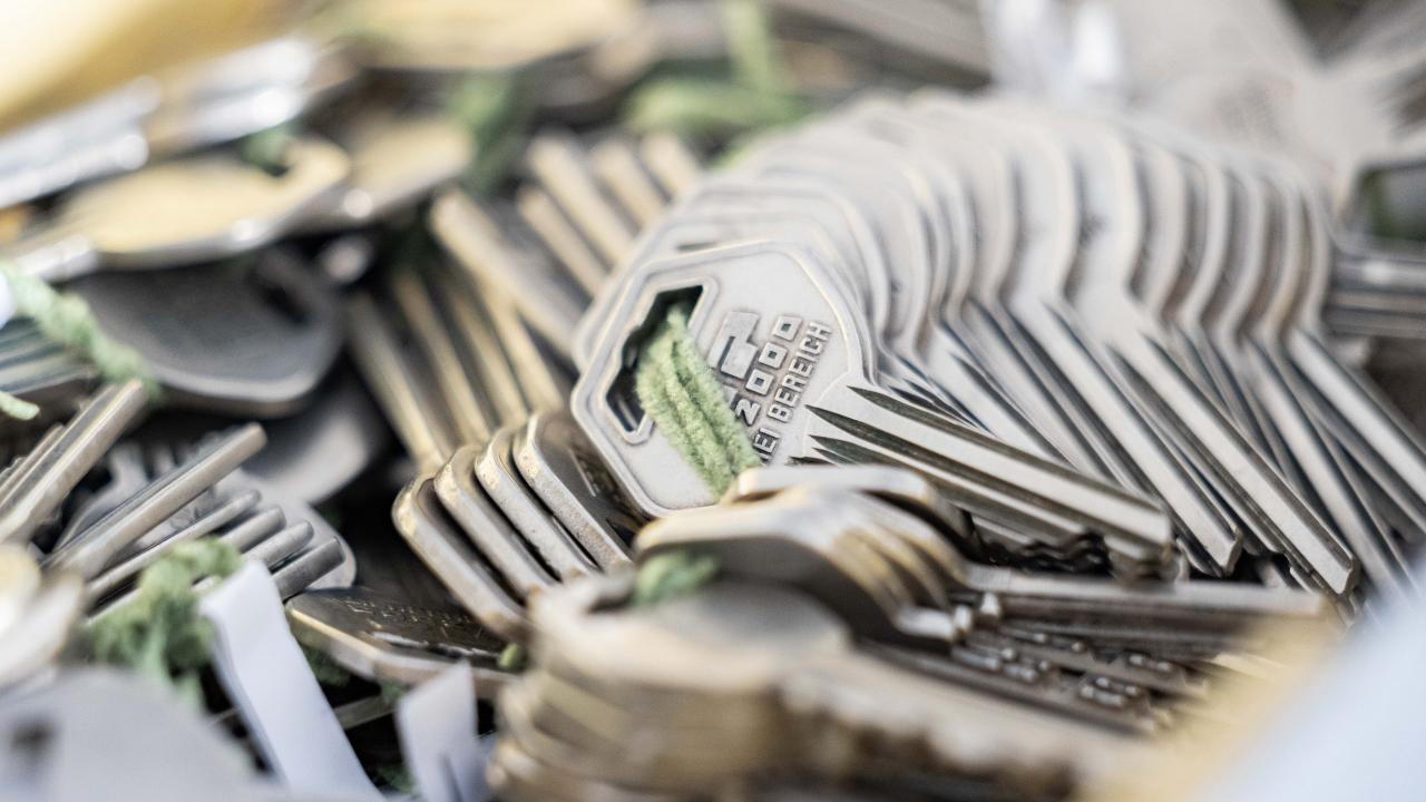 Ganz viele Schlüssel übereinander