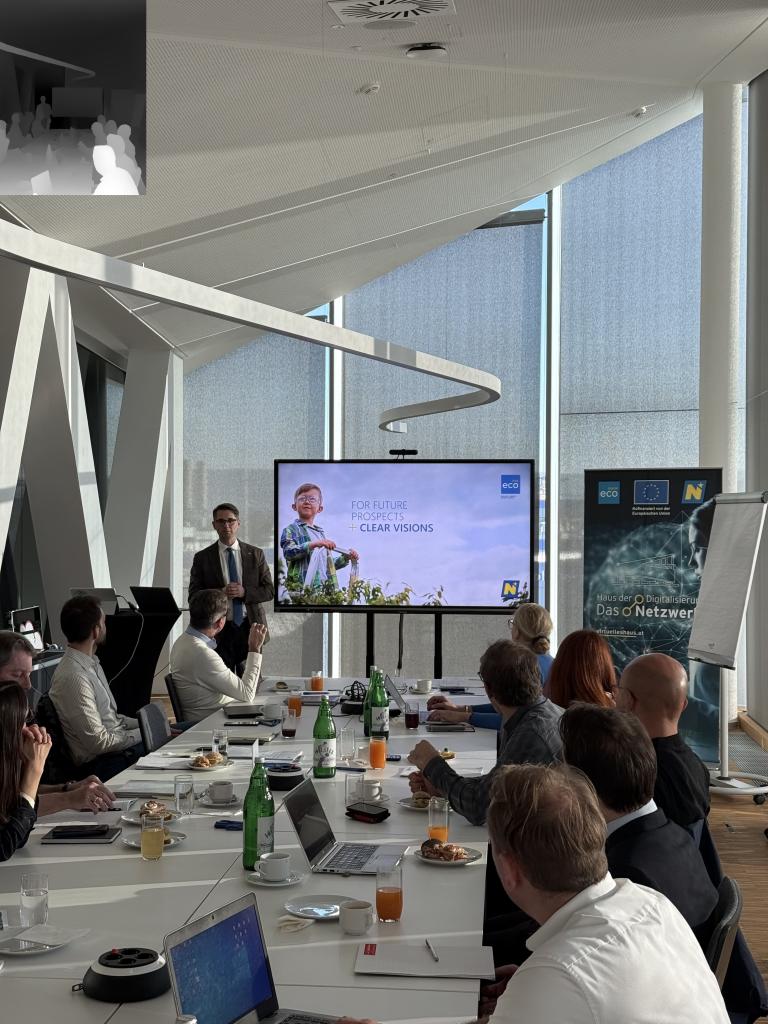 Vortragssituation im Haus der Digitalisierung