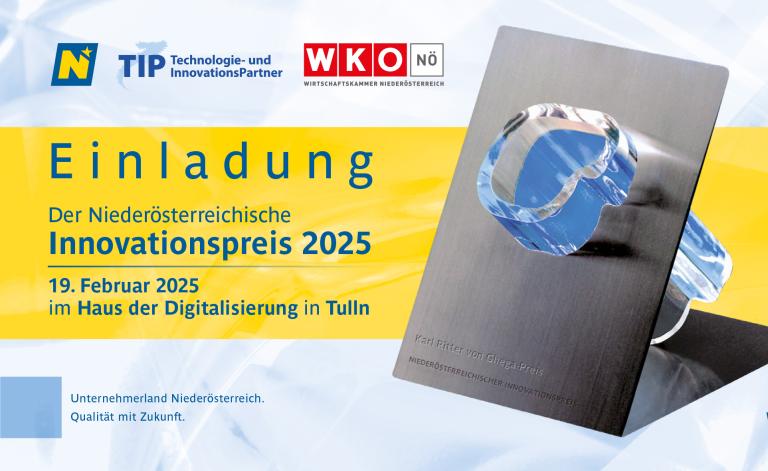 Einladung zur Preisverleihung NÖ Innovationspreis 2025