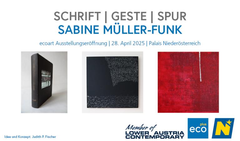 Einladung zur Vernissageneröffnung von Sabine Müller-Funk am 28.04.2025