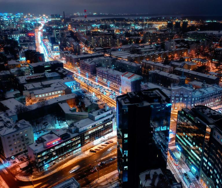 Ansicht von der Stadt Tallinn, Blick von oben