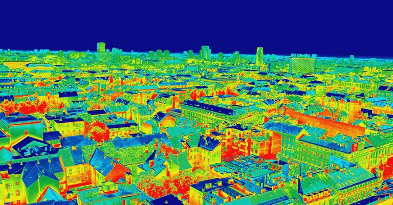 Infrarot-Panorama Zagreb