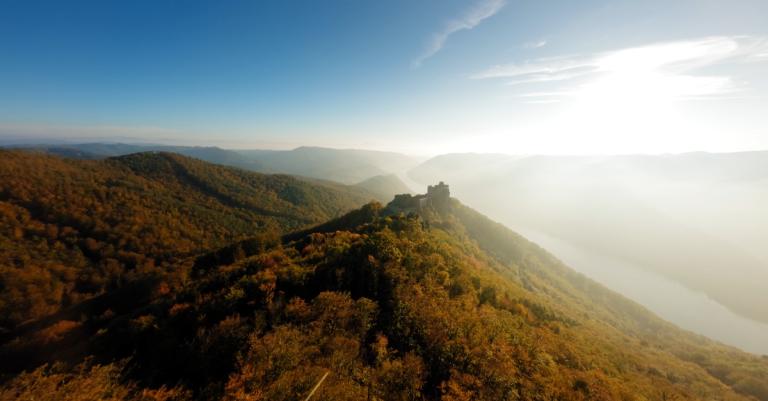 Burgruine Aggstein im Streiflicht