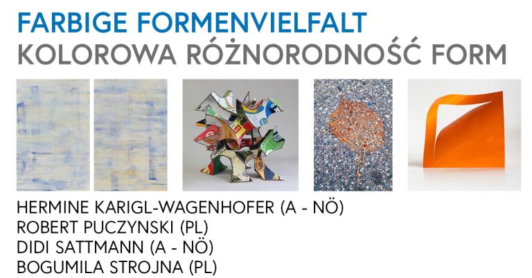 Einladung zur ecoart Gruppenausstellung Farbige Formenvielfalt am 11.11.2024