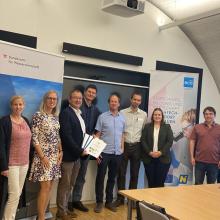 Teilnehmerinnen und Teilnehmer des Technopol-Frühstücks in Wieselburg