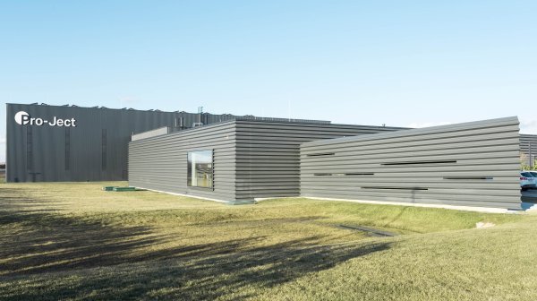 Außenansicht von Firmengebäude und Headquarter von Pro-Ject Audio
