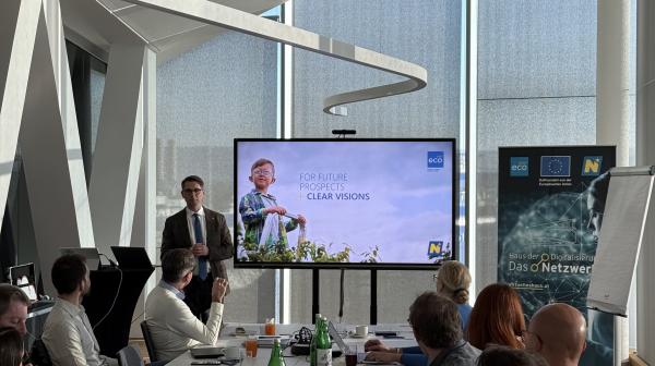 Vortragssituation im Haus der Digitalisierung