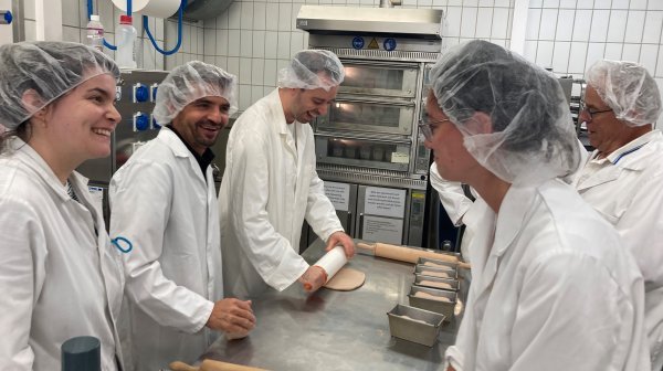 Projektgruppe in der Backstube