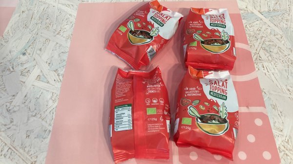 4 Produkte des Bio Salattopping