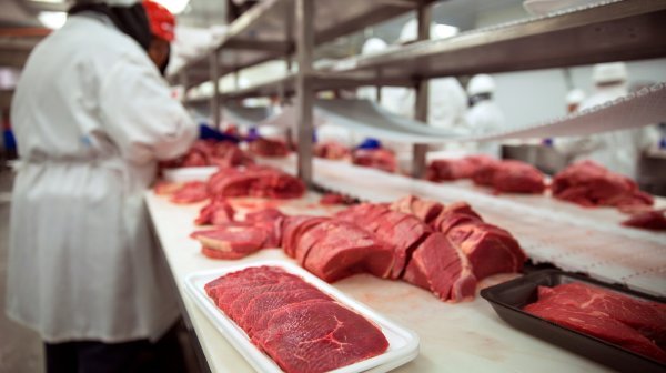 rohes Fleisch zur Verarbeitung