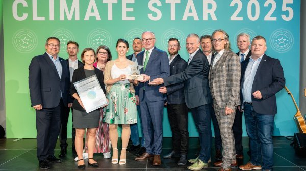 Gruppenfoto von der Verleihung des Climate Star