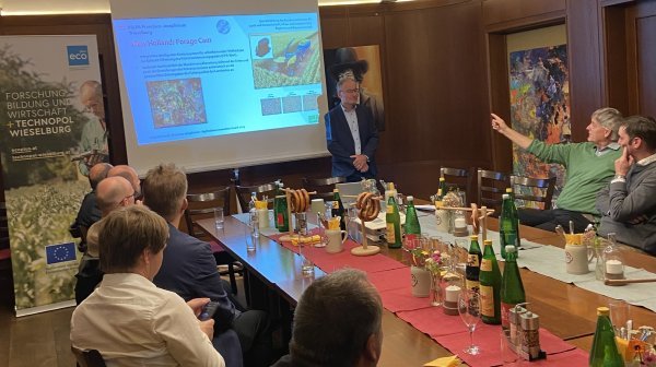 Vortragssituation in kleiner Runde