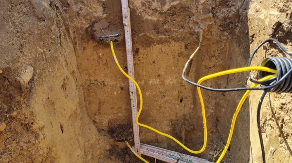 Messungen im Bodenaufbau