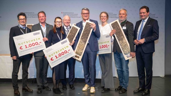 ERDREICHPREIS 2026 - großes Siegerbild mit Gewinnern aller Kategorien