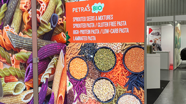 Foto einer Werbetafel auf der BIOFACH 2026