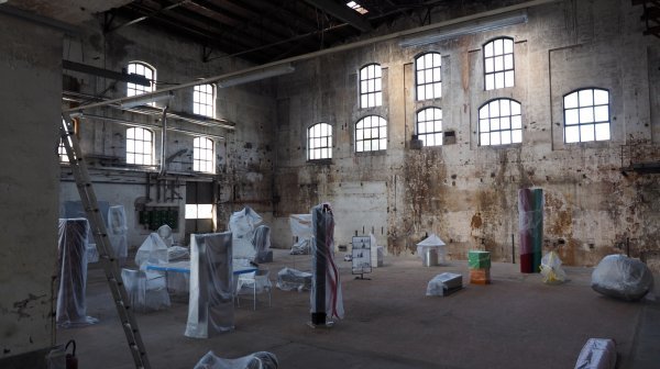 Ehemalige Produktionshalle in der Glanzstofffabrik