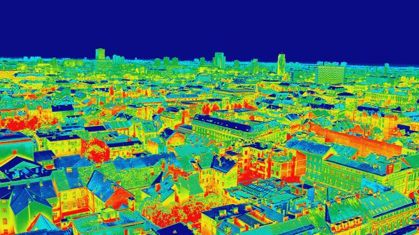 Infrarot-Panorama Zagreb
