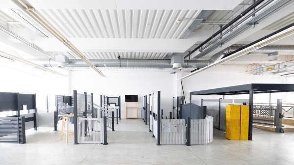 Innenansicht einer Gewerbehalle im Donau Gewerbepark Krems