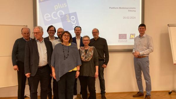 Gruppenbild beim Treffen der Mitglieder der Plattform Medizinprodukte 